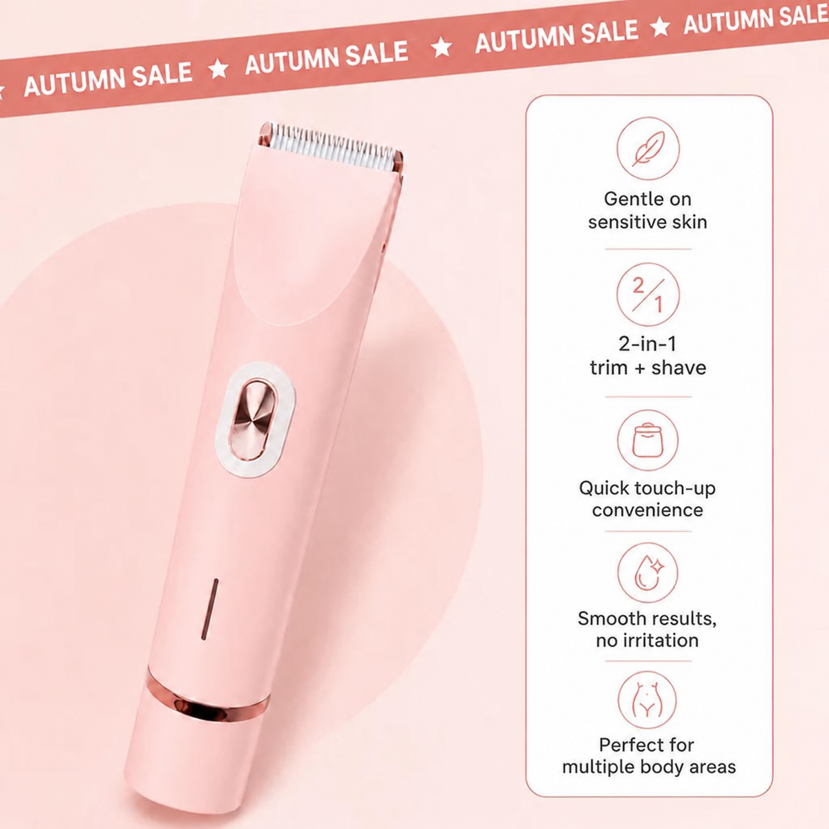 SilkyGlow - The Ultimate 2-in-1 Body Shaver (50% OFF)